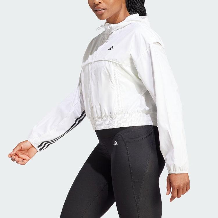 Adidas Jackets Women's White Hooded Non Detachable Moderate Other IL6976