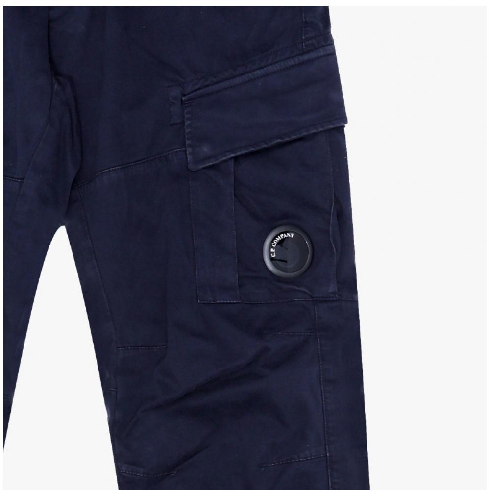 C.p.company Hommes S lenS Wappen Stretch Satin Pantalon Cargo 005529g 888