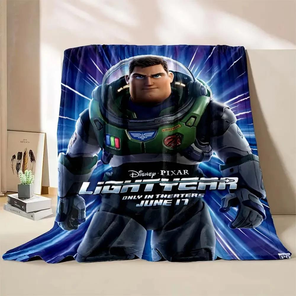 

New! Super Soft Cute Toy Story Light Year Pattern Blanket Flannel for Bedroom Living Room Sofa Children Adult Blanket Great Gift 75x90cm(30x35in)