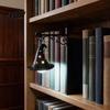 Decorative Bookends with Light Retro Bookend LED Night Warm Glow Hanging Mini Lantern, Anti-Slip Bookshelf Lamp Book Holder, for Reading Nook