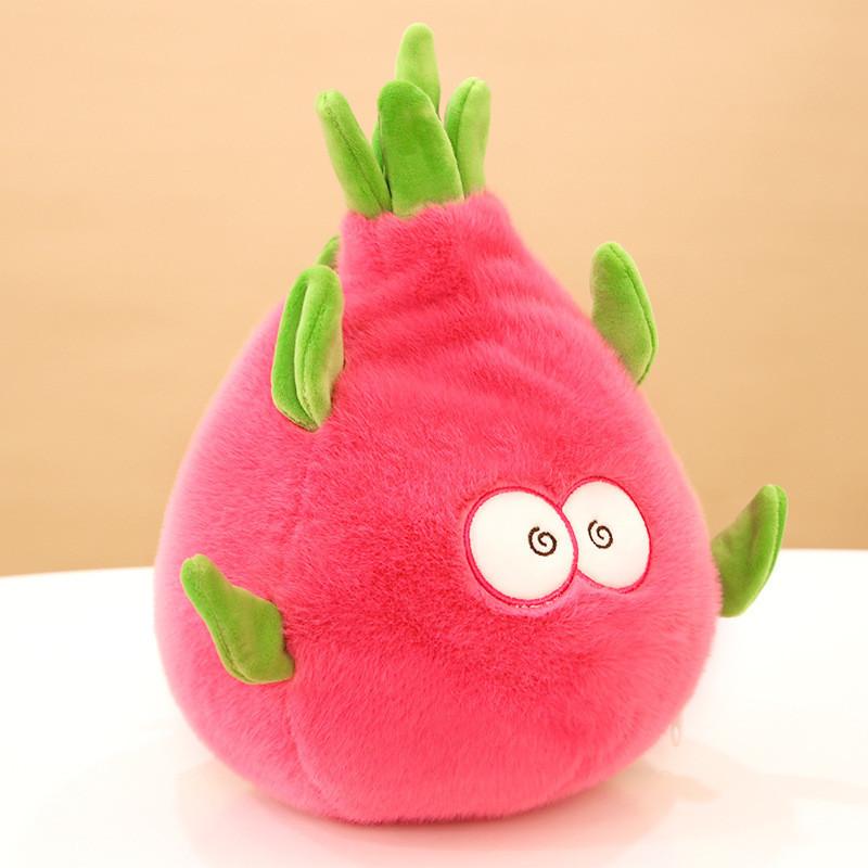 Creative Dragon Fruit Plush Toy Stuffed Animal Super Soft Short Plush Dinosaur Doll 45cm