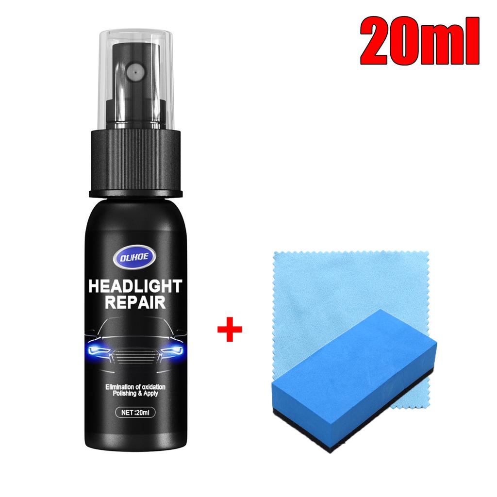 Car Light Restorative Liquid Removing Oxidation Dirt Scratch Car Headlight Polishing Repair Fluid Spray Liquid Restoration Kit