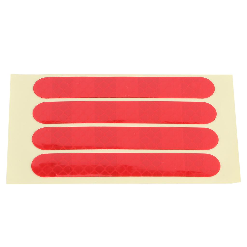 4 szt./zestaw Przednie Tylne Koło Naklejka Odblaskowa Pasuje do Hulajnogi Elektrycznej Ninebot G30 Akcesorium Czerwony