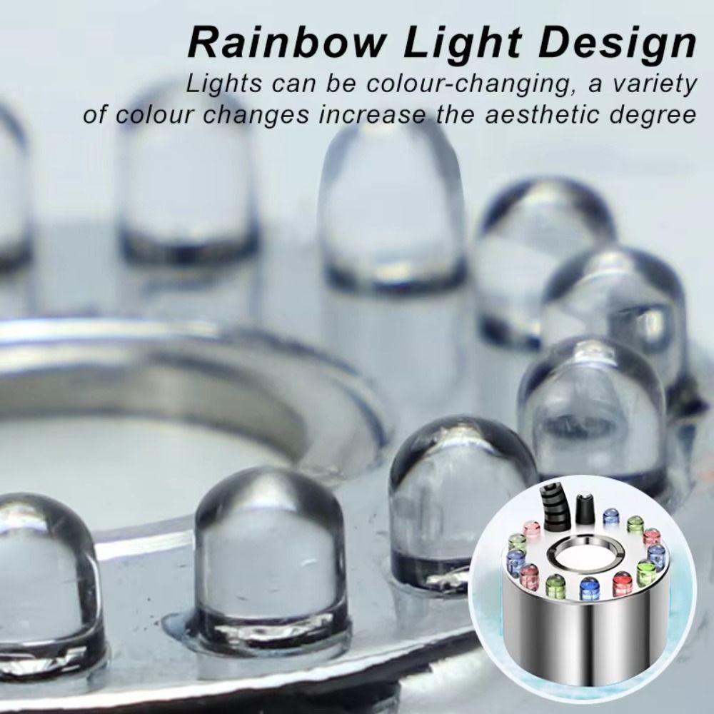 Colorful Cycle Mini LED Pumpkin Light Fogger 12 Lights Halloween Mist Maker  Easter