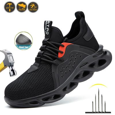 Arbeitsstiefel für Herren, Sicherheitsschuhe, durchtrittsicher, bruchfest, Baustiefel, unzerstörbare Arbeitsschuhe, leichte Outdoor-Sneaker