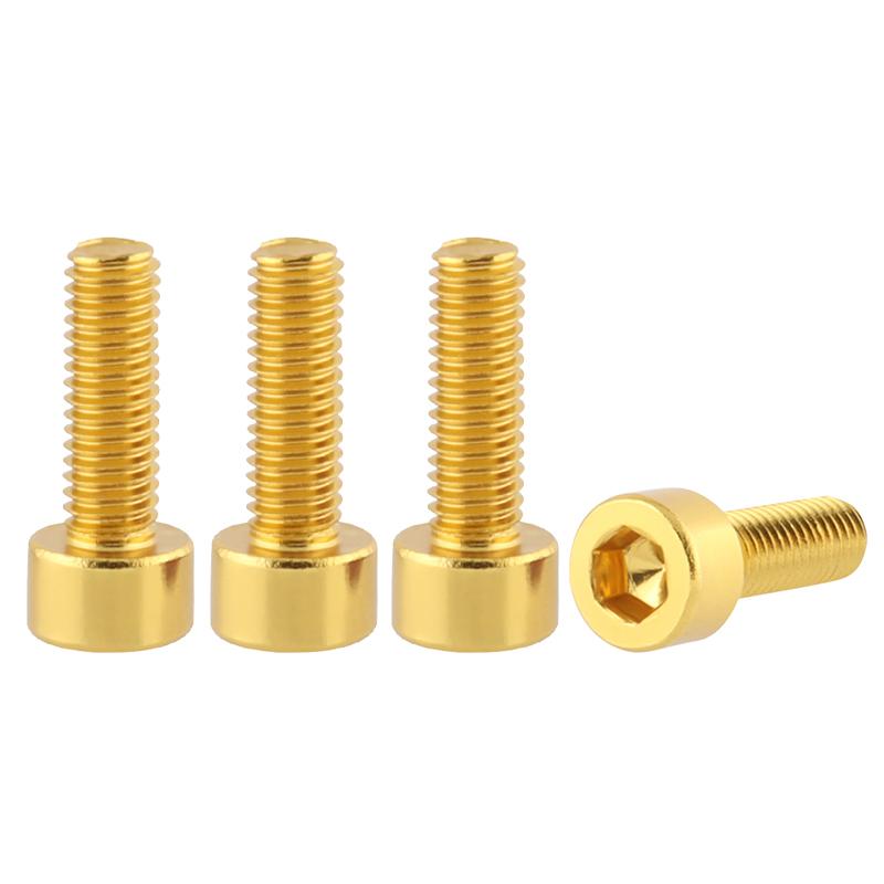 MUQZI 2/4PCS Bicycle Bottle Cage Screws M5 Ultra-Light Aluminum Bottle Cage Holder Bolts MTB Road Bike Accessories 6