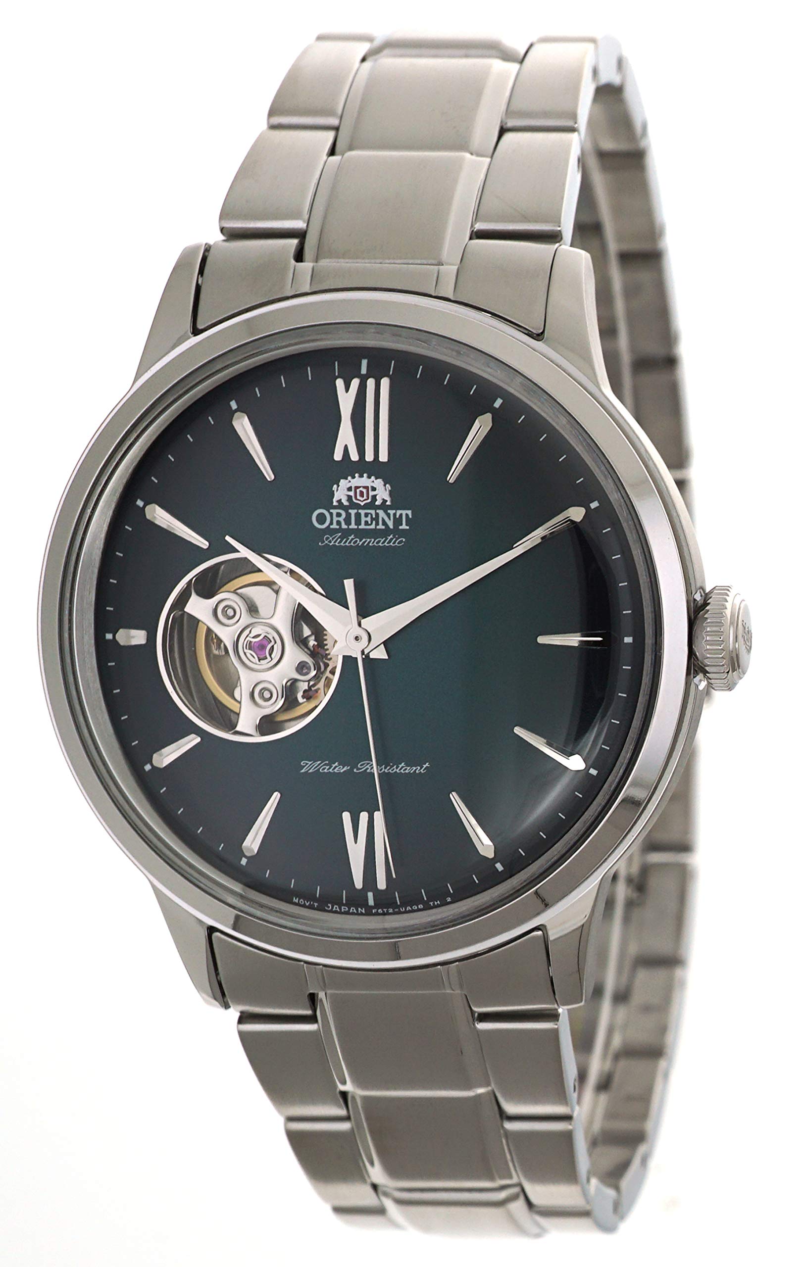 

ORIENT Classic Bambino Автоматические часы с открытым сердцем Зеленый циферблат RA-AG0026E зелёный