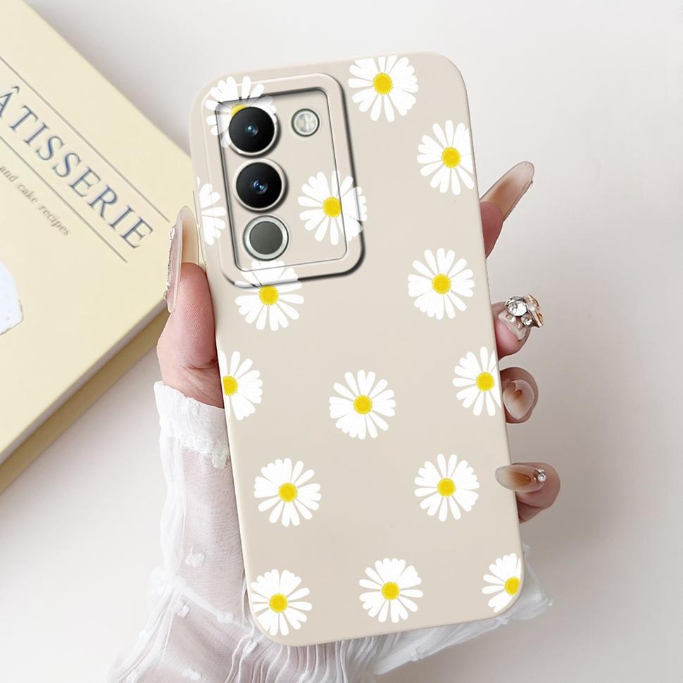 For Vivo Y200 Casing V2307 Stylish Sunflower Cartoon Girls Cover Case For Vivo Y 200 V29E V 29E Y200 5G Soft Fundas Capa 6.67"