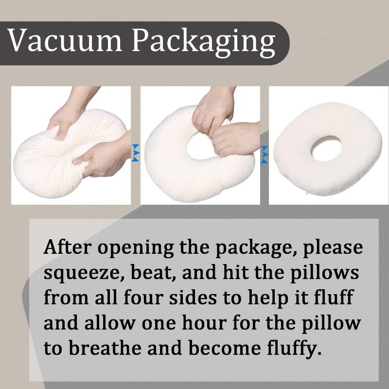 Ear Piercing Pillow For Side Sleepers O Shaped Ear Guards Pillow With Ear Hole For Home Travel For Pain Ear Pressure Sores