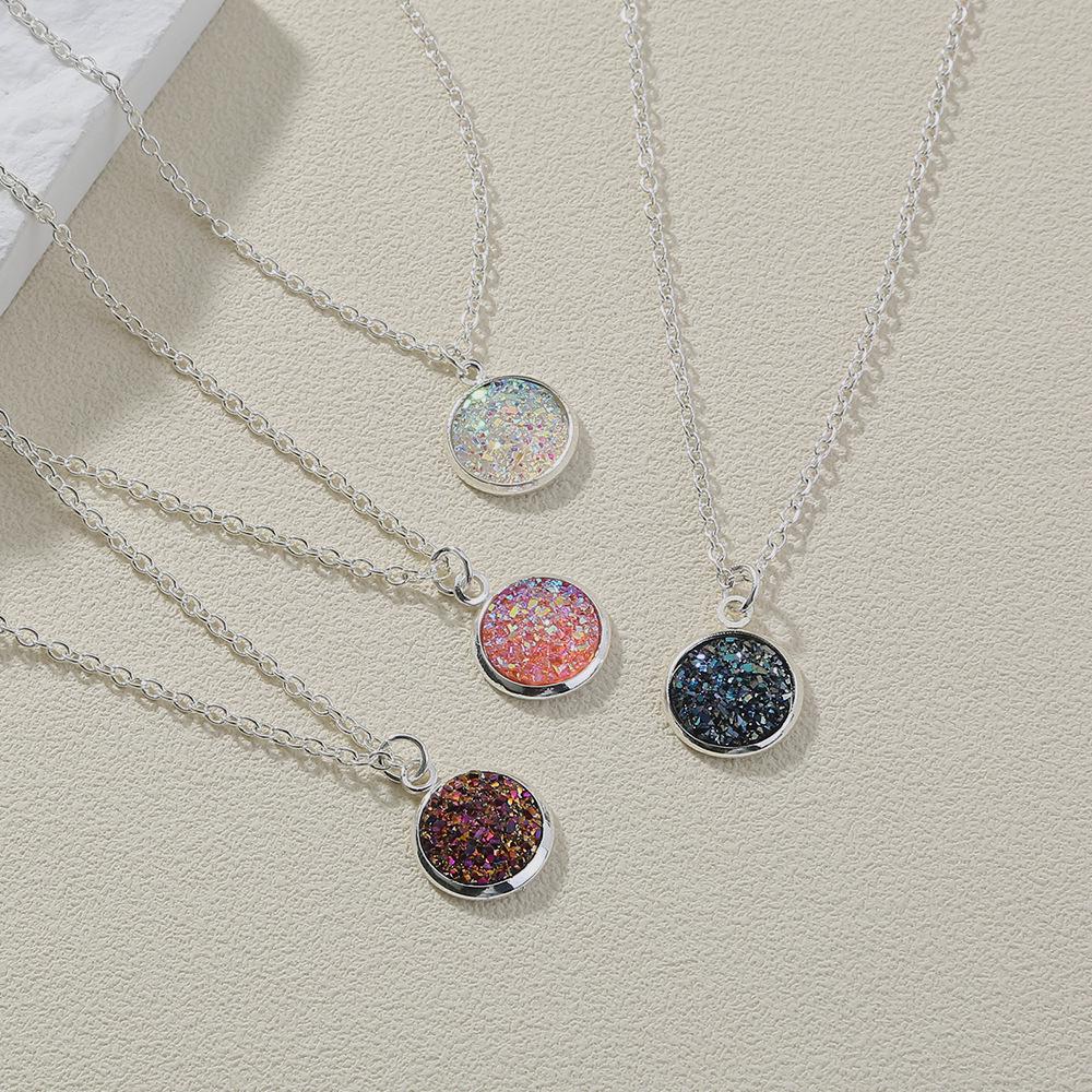 

Европейский и американский минималистичный набор украшений: Красочное колье-ключица из имитации камня и кристалла (Коллекция из 4 предметов)