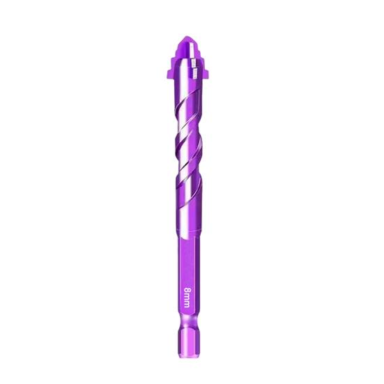1/4/6Pcs Four-Edged Sawtooth Drill Bits High Hardness Rust Resistant Multifunctional Four Blade Serrated Eccentric Drill Bits
