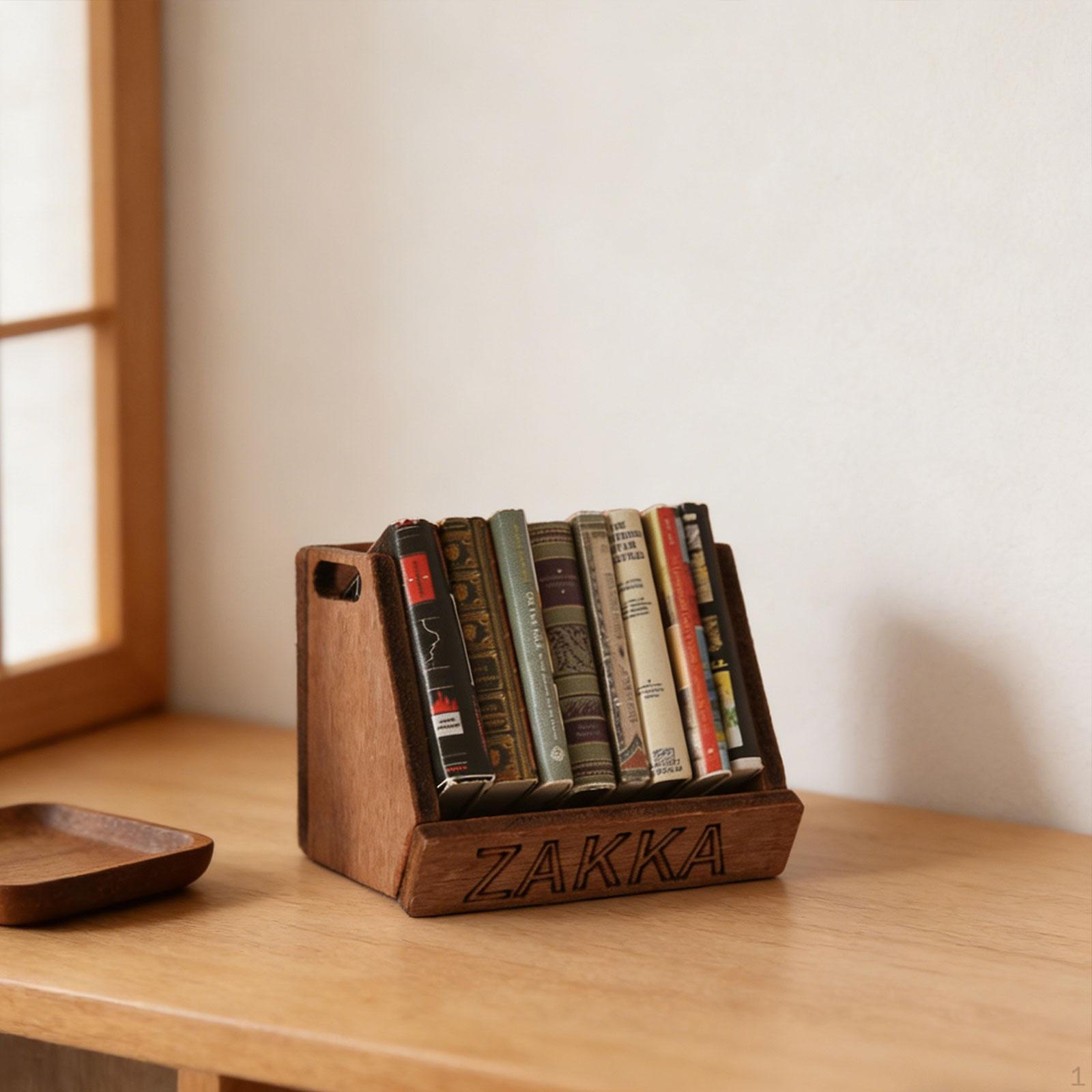 

Dollhouse Bookcase Handmade Furniture Household Accessories Doll Decoration for Bathroom
