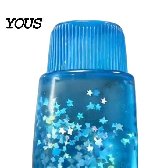 Anti-stress Hand Toy Clear Toothpaste Tube Squeeze Toy, Stress Relief Star Glitter Portable Reliever Slow Rising Soft Transparent Sensory