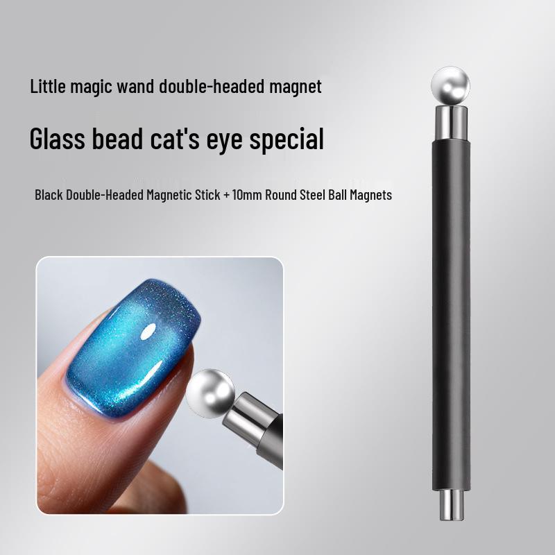 Magnete Triplo Occhio di Gatto: Strumento Magnetico per Unghie Cilindrico, Forte e Grande
