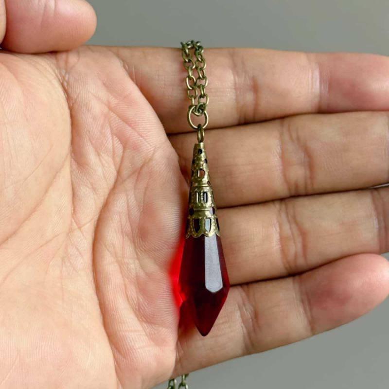 Hexagonal Crystal Pendant Necklace - Versatile Sweet & Cool Style Choker