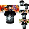 Trendy Anime Dragon Ball Series Men's T-shirt With Unique 3d Digital Print For Casual Wear