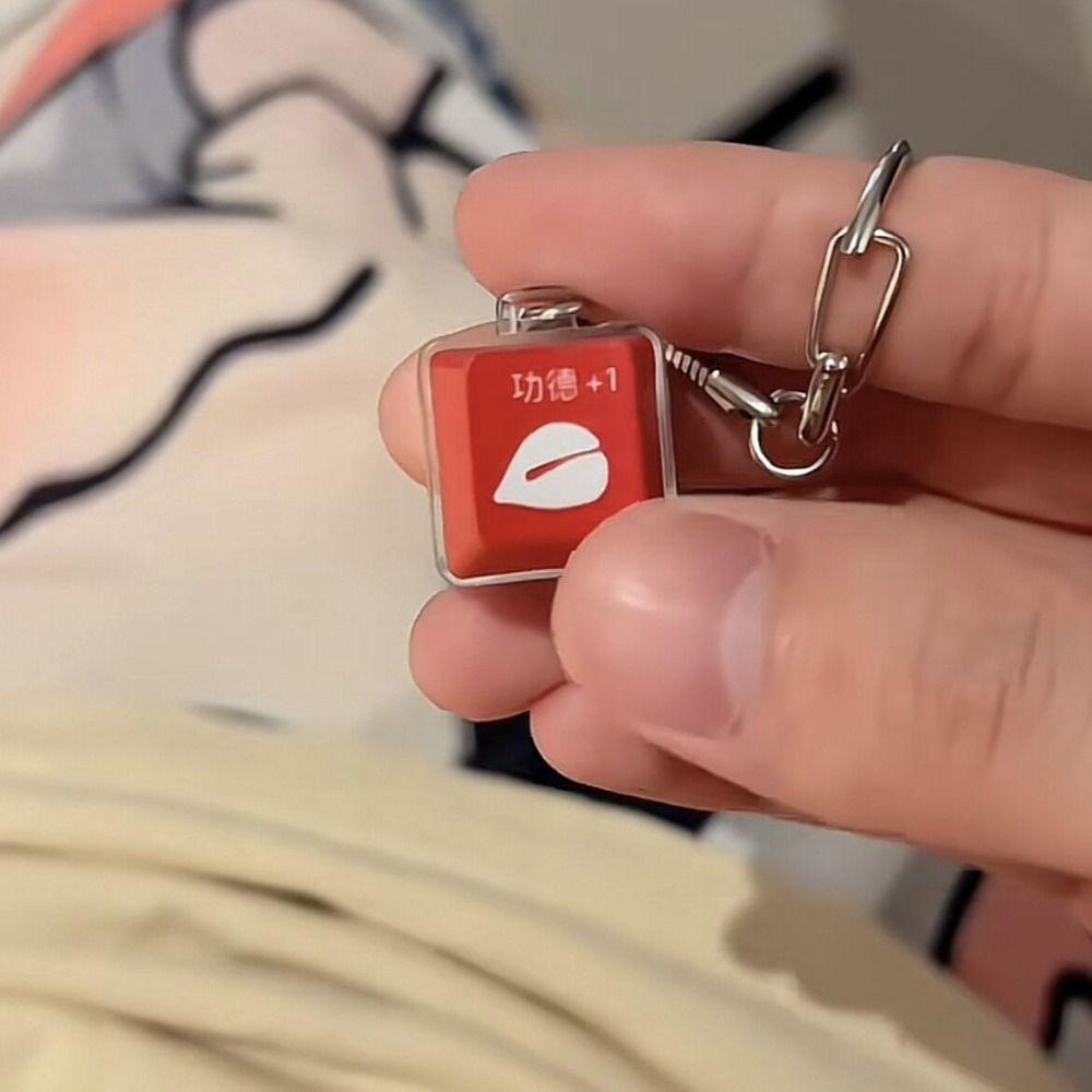 LED Button Decompression Keychain Keyboard Button Decompression Toys Office Leisure Entertainment