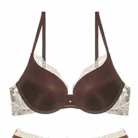 Underwear Women's Small Breasts Gather In Autumn and Winter, Sexy Pure Lace, Seamless Lace, Large Collection of Secondary Breasts, Anti-sagging Bra