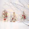 Charming Christmas Tree Hanging Decorations Made Of High Quality Wood For Festivities