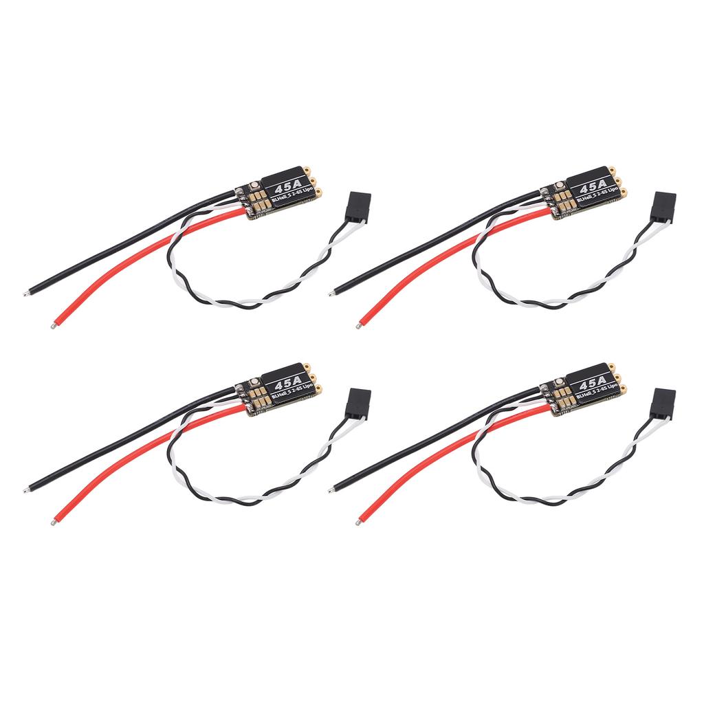 4Pcs Brushless ESC 45A 2 6S Power Supply RGB LED Electrical Speed Controller for RC FPV Quadcopter