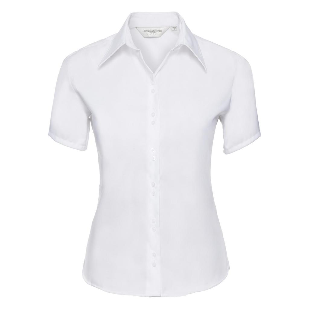 Russell Collection Ladies/Womens Short Sleeve Ultimate Non-Iron Shirt