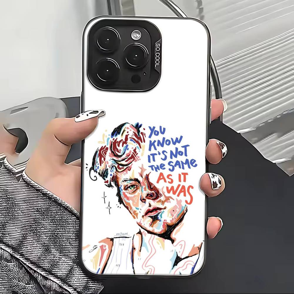 H-HaRRy Music S-Styles Phone Case For iPhone 17,16,15,14,13,12,11 Plus,Pro Max,XS,Colorful Silver Black Cover