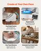 Pottery Wheel for Adults, 28 cm Aluminum Turntable, 450W Electric Table Top Pottery Wheel with Foot Pedal, 30-300 RPM Adjustable Speed, Detachable