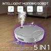Robot inteligent de măturat 5-în-1 50W, pentru uz casnic, cu pulverizare, ultraviolete, încărcare, măturare, aspirare, spălare, mașină de curățat