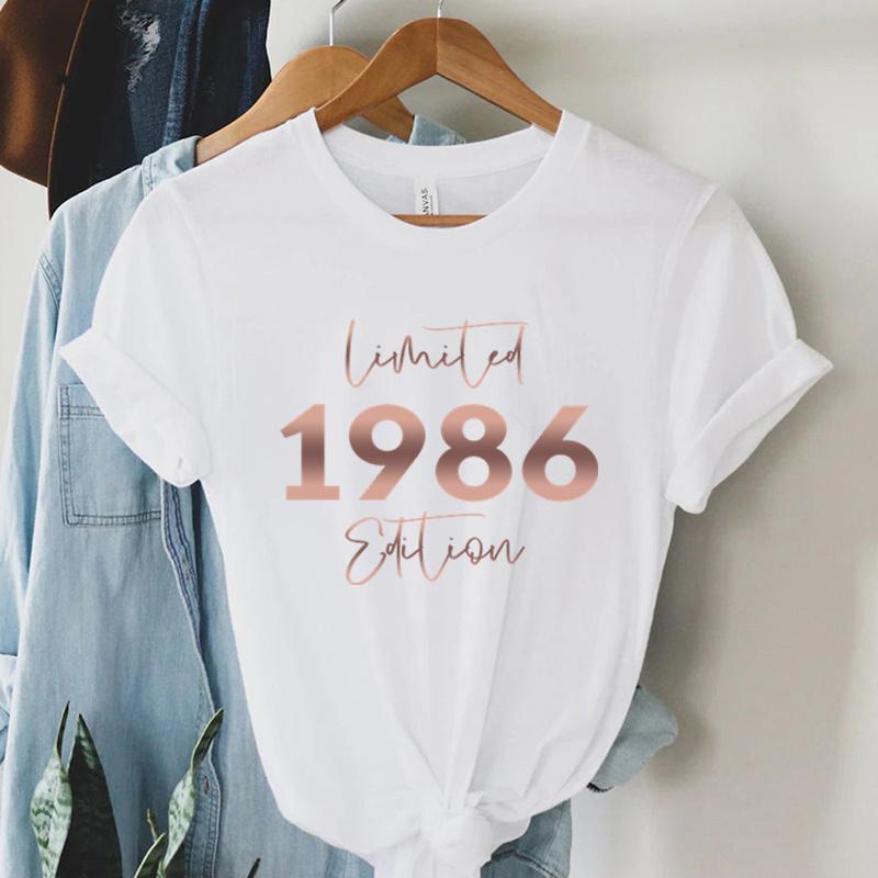 Maglietta Unisex Manica Corta per il 40° Compleanno Vintage 1986 Maglietta 40° Compleanno Top Classici 40° Regalo di Compleanno per Unisex
