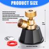 Set of 5pieces Sprayer Nozzle with Wear Resistance Metal for Long Distances and Ranges Agricultural Misting Use