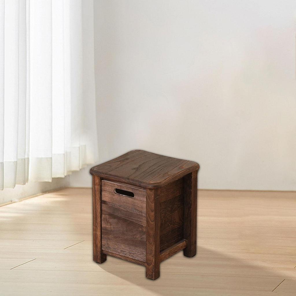 Wooden Storage Stool Decor Household Small Stool for Apartment Office Indoor