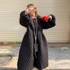 Large Size South Korea Dongdaemun Long Diamond Cotton-padded Clothes Women's Winter Internet Celebrities Live Broadcast New Cotton-padded Jacket Puff