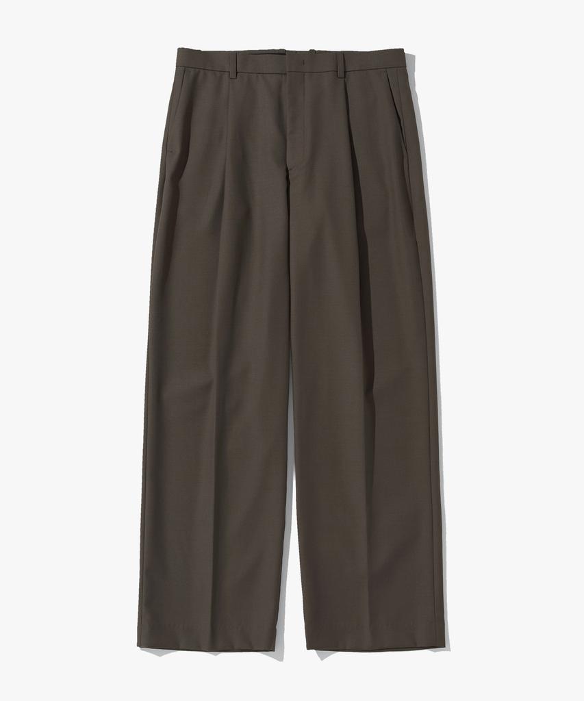 SUARE Wool Blend One-Pleat Slacks - 3 Colors