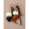 Fashion Personality Plush Cute Small Gloves Pendant Accessories Bell Braided Rope Bag Pendant Keychain