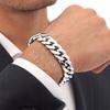 DIK Zilveren Herenarmband VOLLEDIG 13mm 925 ZILVER Pantser Cadeau