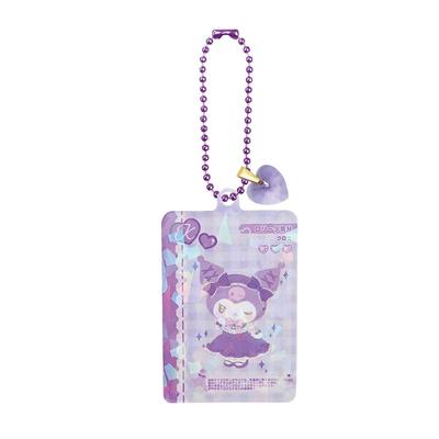Sanrio Charaktere Kuromi Glitzer Kartenstil 3D Schlüsselanhänger 8203 407
