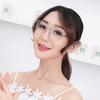 Simple Fashion Round Metal Glasses Women Men Minimalist Trend Eyewear At Home Leisure Female Male Blue Light Blocking Glasses,