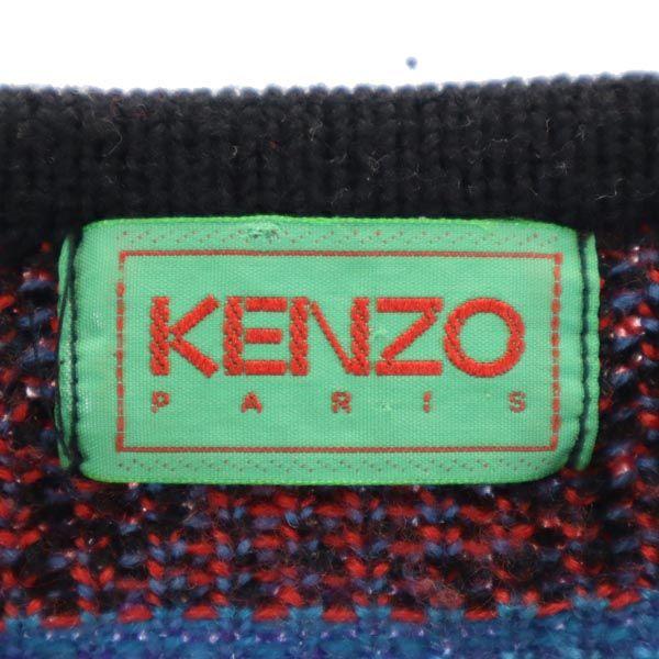 KENZO 90s Made in Japan Old Overall handle Long sleeve Crew neck knit Men's Used