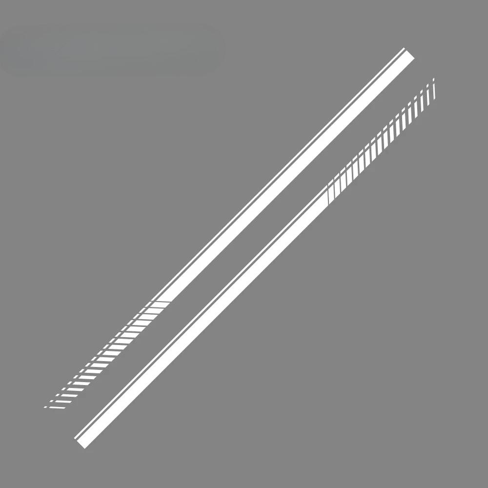 2PCS Car Door Waist Line Side Racing Stripes Decoration Stickers Auto Body Decor Vinyl Film Decals Accessories For Toyota Hiace