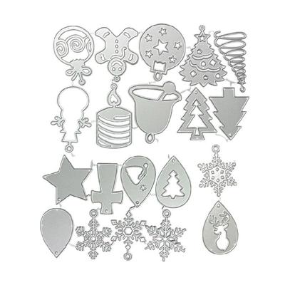 Christmas Earrings Metal Cutting Dies Card Embossing DIY Photo Album Template