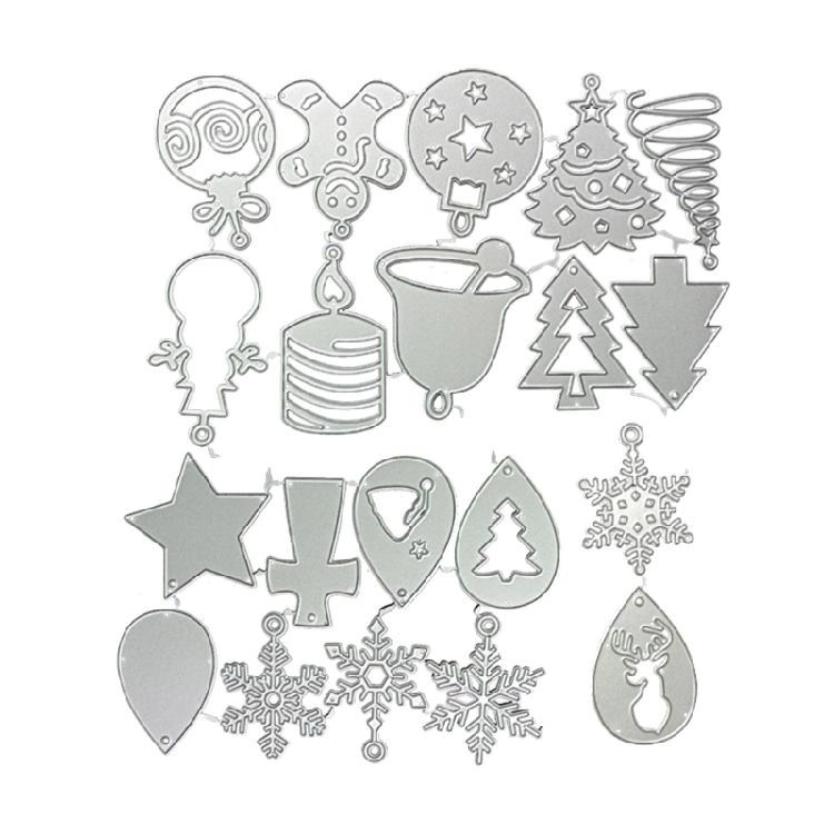 Christmas Earrings Metal Cutting Dies Card Embossing DIY Photo Album Template