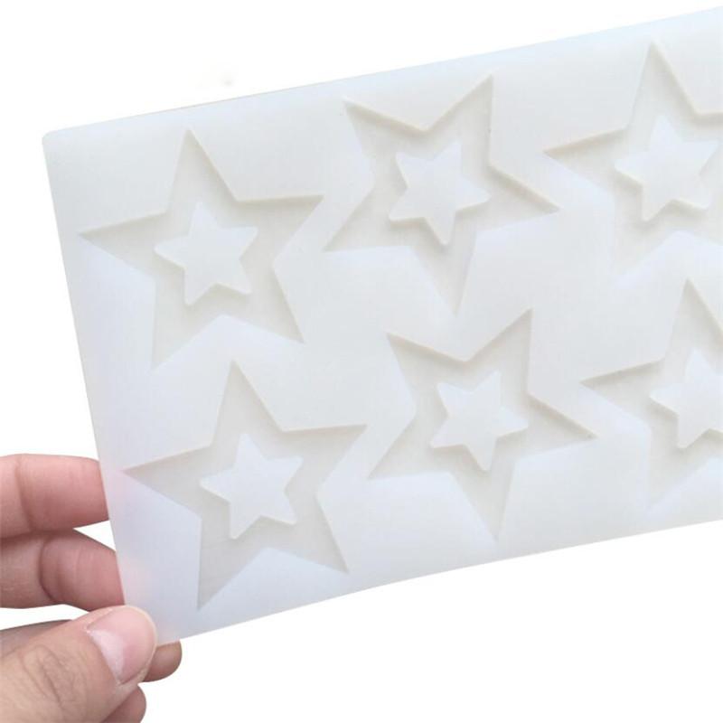 DIY 3D Star Shape Silicone Mold Heart Flower Cake Decorating Tools Cupcake Chocolate Mould Decor Muffin Pan Baking Stencil