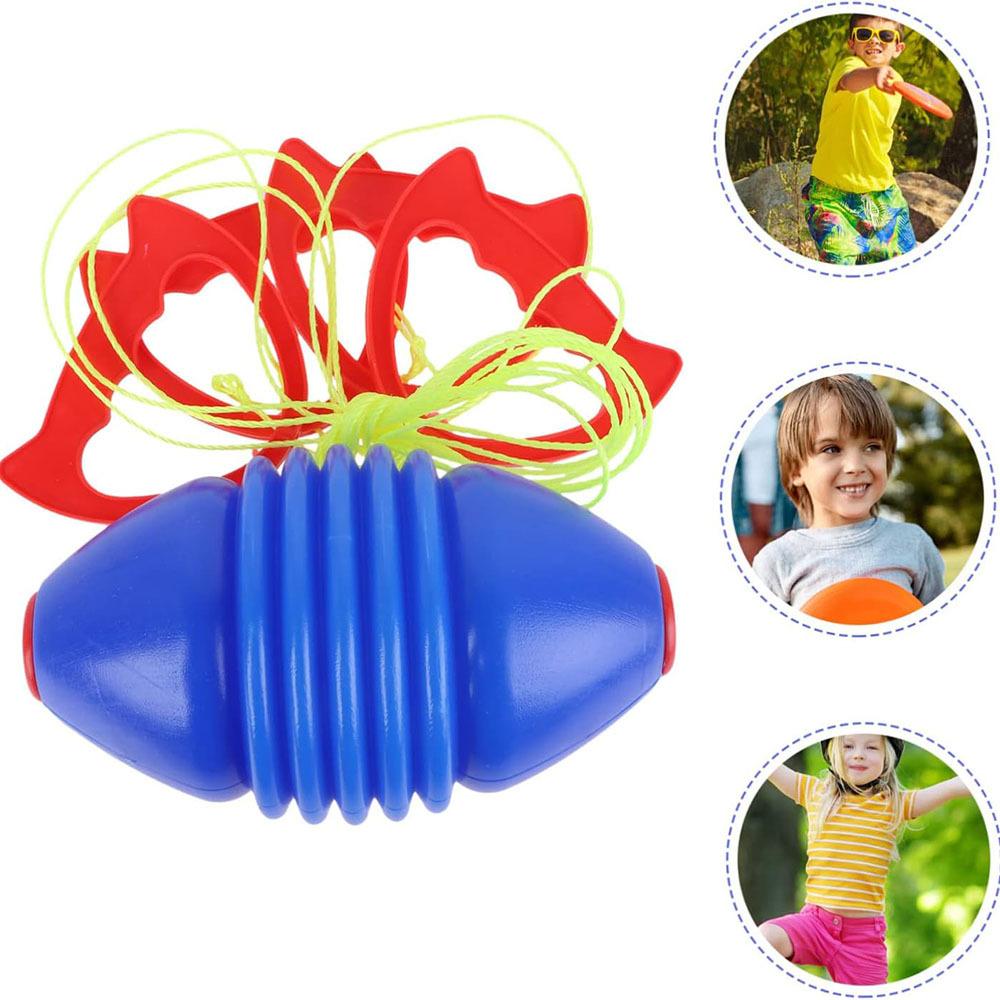 Kids Outdoor Catch Ball Toy Parent Child Toss and Catch Game Elastic Rope Flying Ball Interactive Sports Toy for Boys Girls