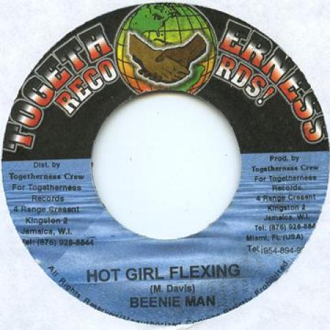 7inch Record BEENIE MAN - Hot Girl Flexing Togetherness 1998 Jamaica Reggae, Ska & Dub