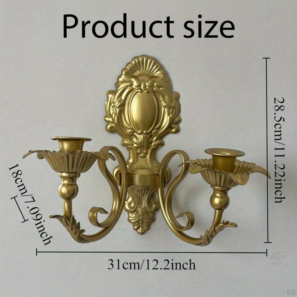 Wandkerzenhalter Dekorativer Kerzenständer Kandelaber Eisen Kerzenhalter für Wohnzimmer Zuhause