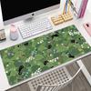 Anime Grüne Schwarze Katze Großes Mauspads 400x900MM XXL Gamer Mauspads Büro Tischmatte Kawaii Pflanzen Schreibtischunterlage Gaming-Zubehör