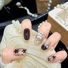 Elegant Mallard Autumn/Winter Whitening Short Handmade Nails