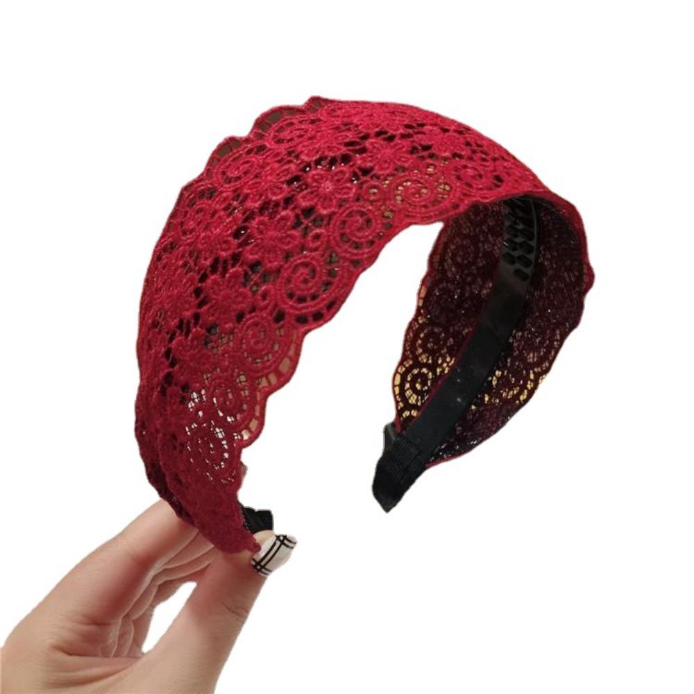 Sweet Lace Hairband Wide Hairpin Fashion Headband