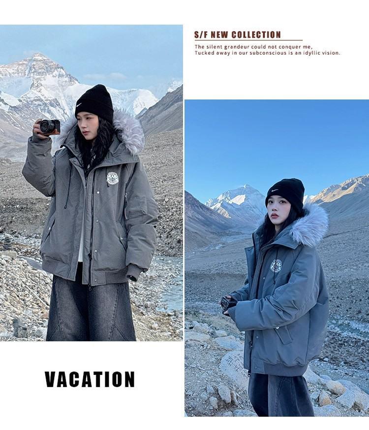 Women's 2025 Retro Parka Down Cotton Jacket - Winter Warmth, Short Workwear Essential