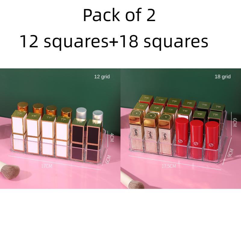 36 Clear Lipstick Organizer Nail Polish Eyebrow Pencil Display Stand Desktop Makeup Organizer Lipstick Organizer